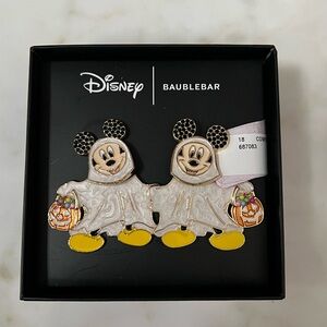Disney BaubleBar Mickey Mouse Ghost Costume Trick or Treating Halloween Earrings